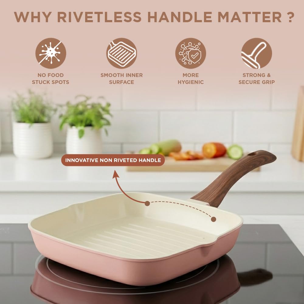 Ceramic Non Stick Grill Pan 24 cm