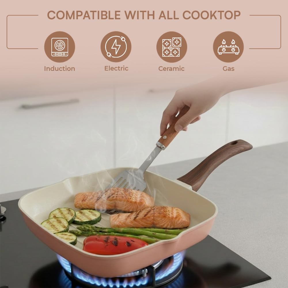 Ceramic Non Stick Grill Pan 24 cm