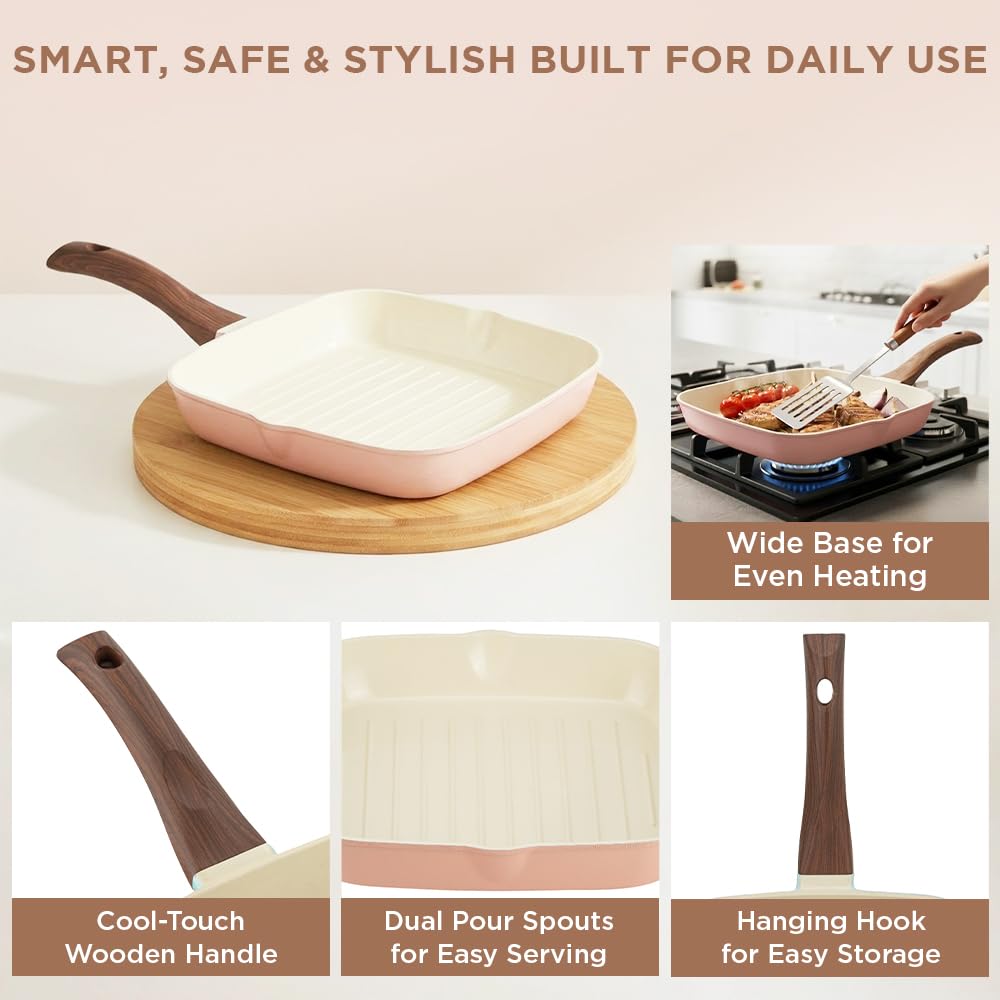 Ceramic Non Stick Grill Pan 24 cm