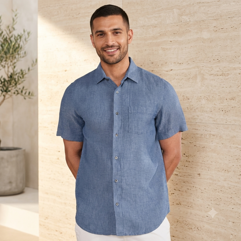 Linen Plain Solid Shirt