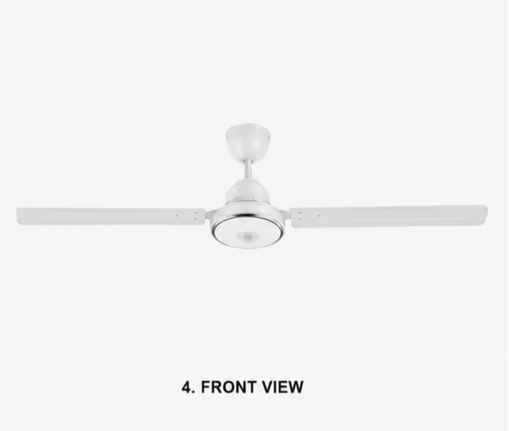 Tejas White Ceiling Fan - Blade Diameter: 1200 Millimeter (Mm)
