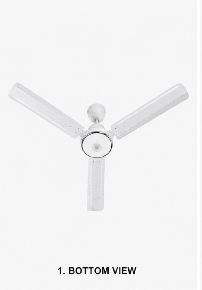 Tejas White Ceiling Fan