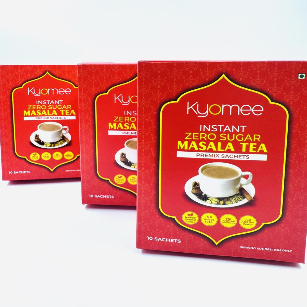 Kyomee Instant No Sugar Masala Tea Premix Sachets