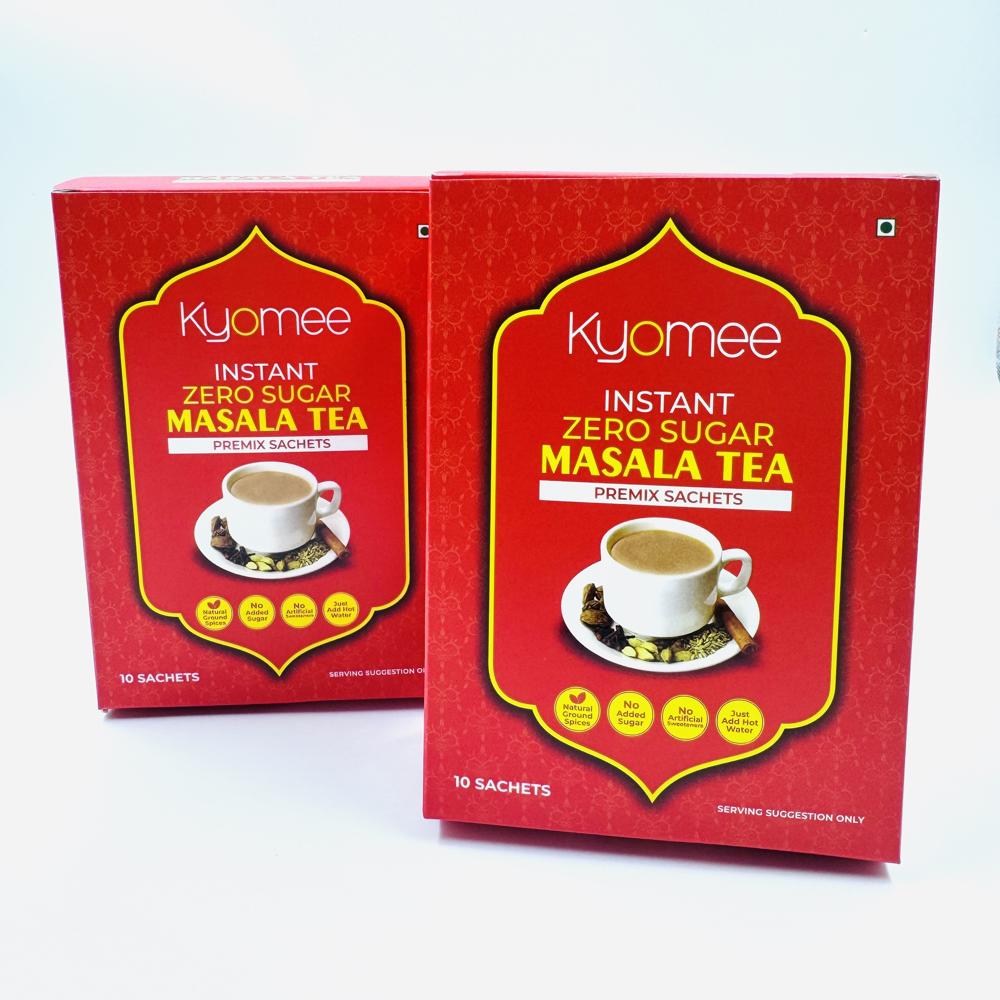 Kyomee Instant No Sugar Masala Tea Premix Sachets