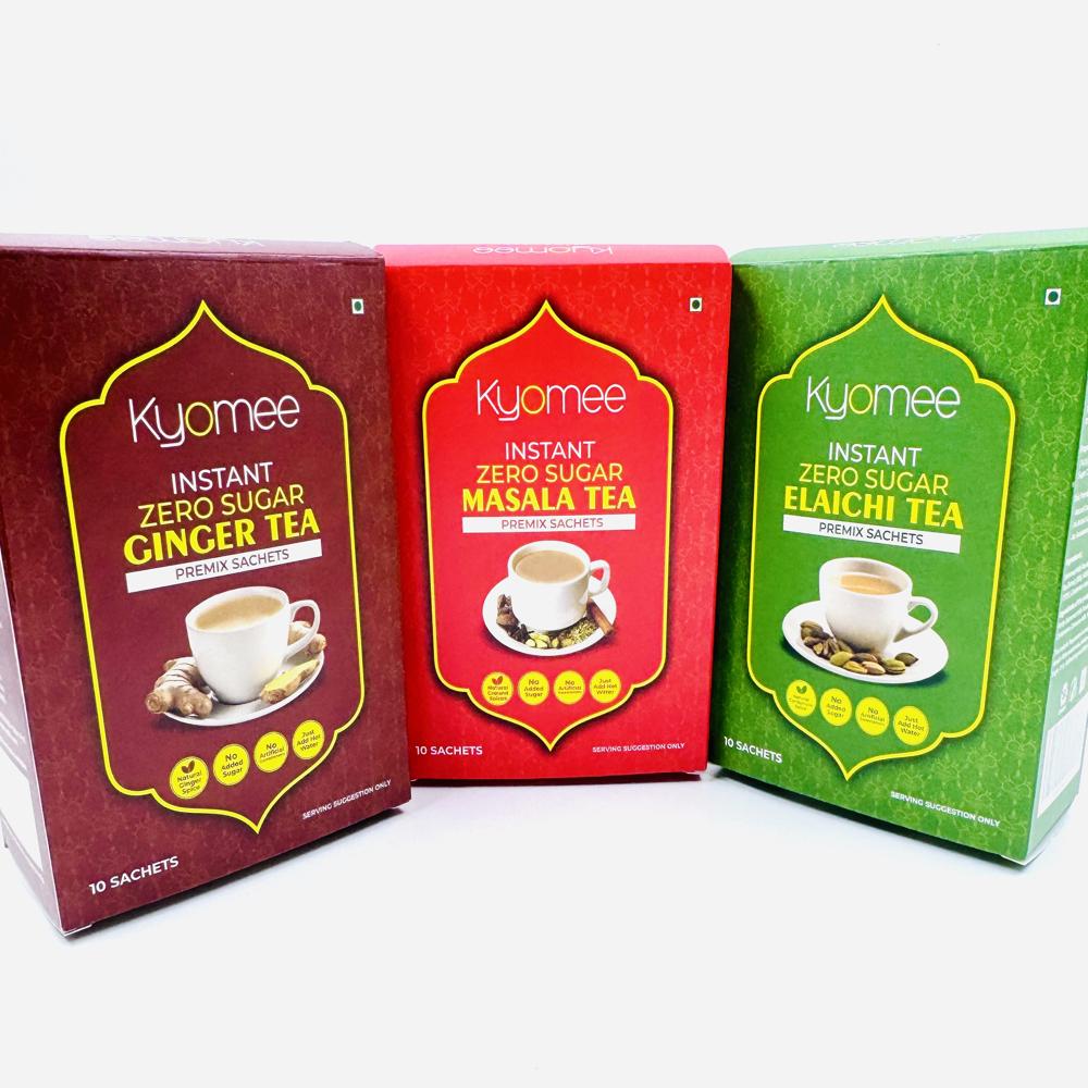 Kyomee Instant No Sugar Cardamom Tea Premix 