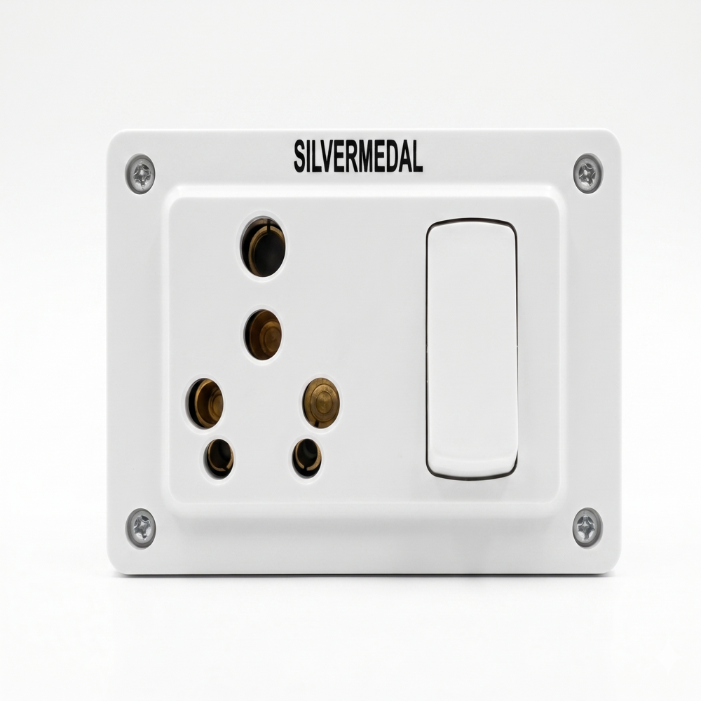16 Amp Combined With Box - Material: Polycarbonate