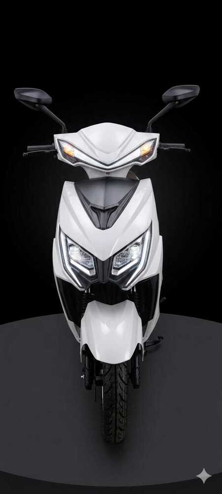 White Electric Scooter