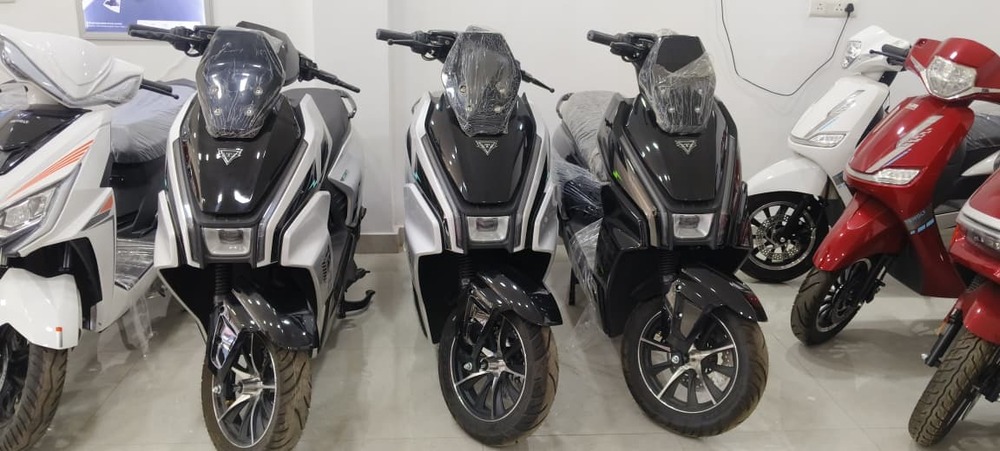 Green Electric Scooter