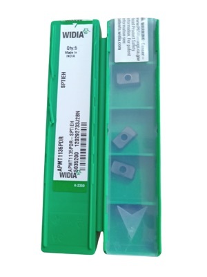 Widia Apmt1135 Carbide Milling Insert Wu20Pm Tialn Coated For Cnc Milling Machine (Pack Of 5)