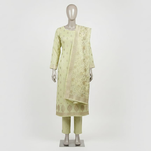 Pure Chiniya Unstitched Ladies Suit Material Pattern Type - Buti Fabric