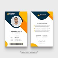 Corporate Id Card - Pvc Plastic, Standard 85x54 Mm, Multicolor | Double-sided Print, Heat-sealed Lamination, Barcode/qr Code Security, Lanyard Slot