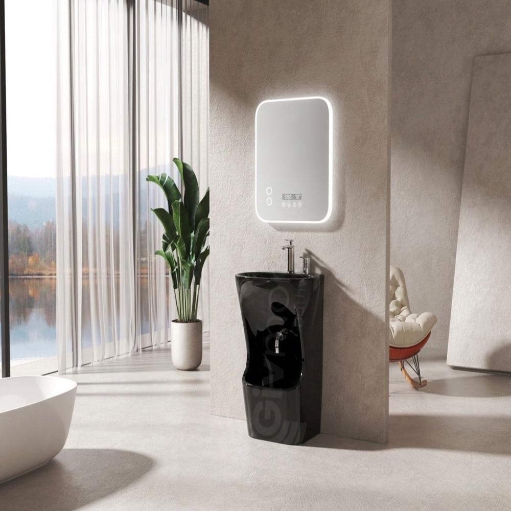 Wudu Basin Black - Installation Type: Floor Mounted