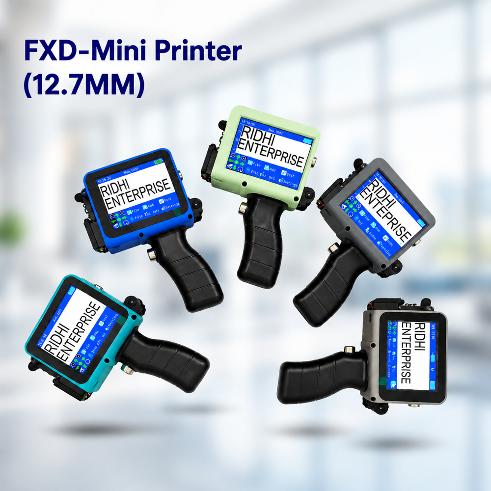 Ridhi Mini Printer Thermal Batch Coding Machine - Color: Black