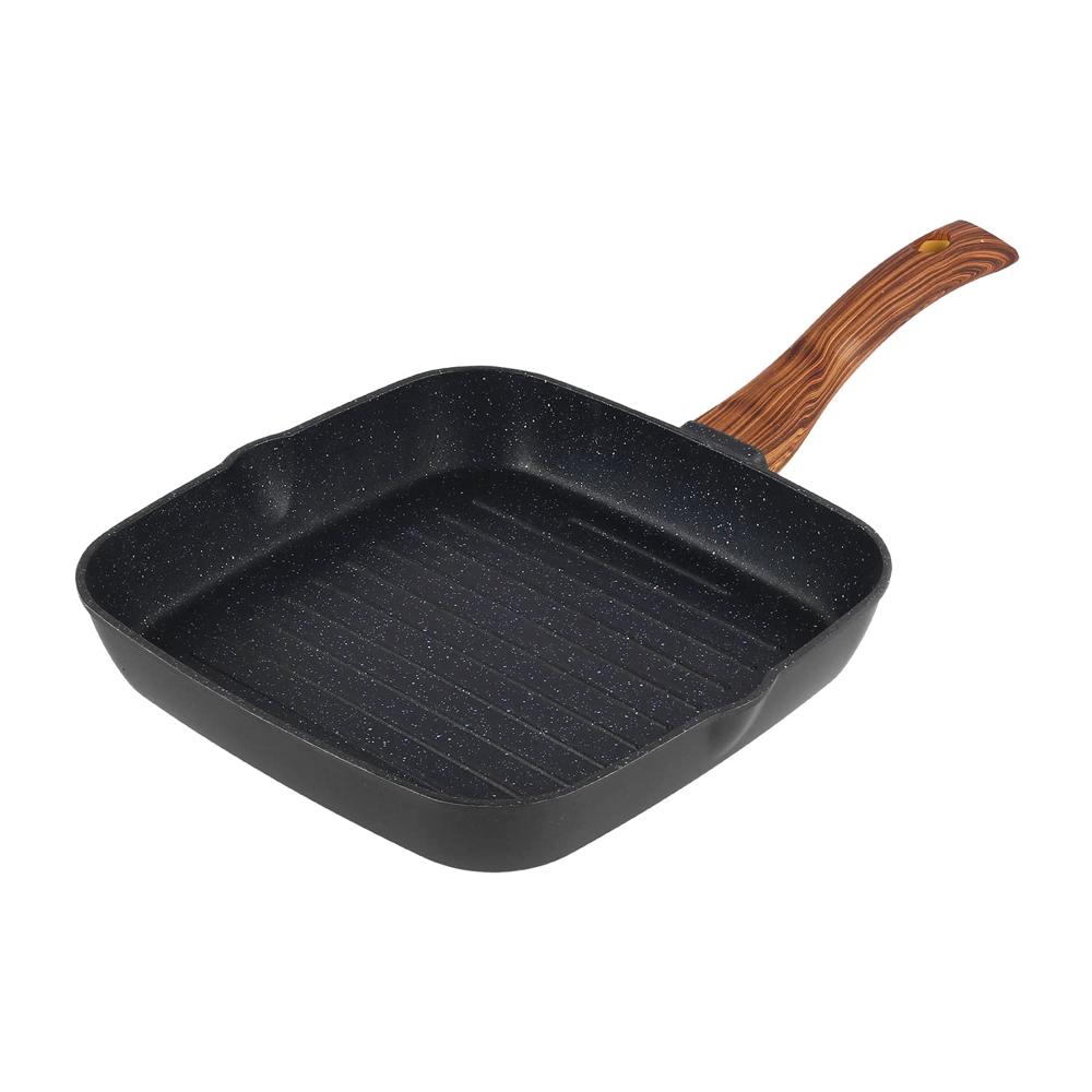 Cast Aluminium Grill Pan - 24 Cm - Capacity: 1 Kg