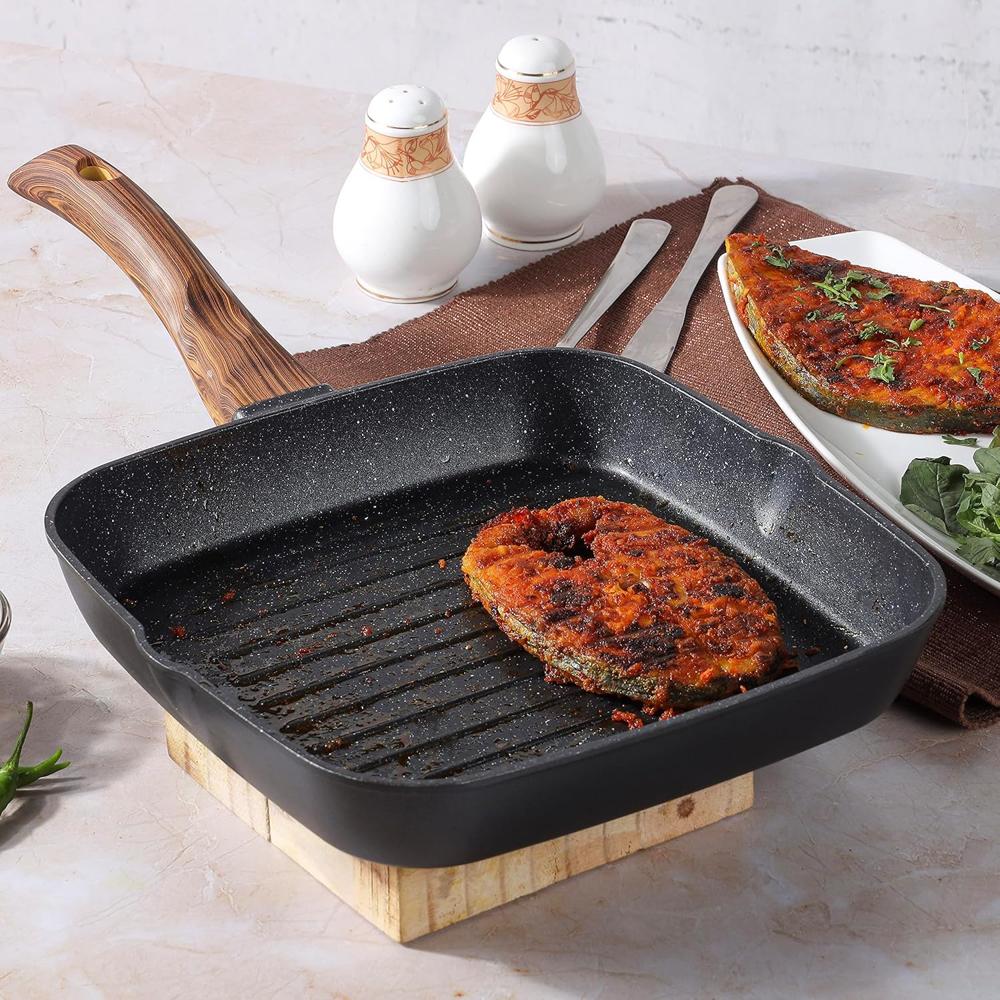 Cast Aluminium Grill Pan - 24 cm