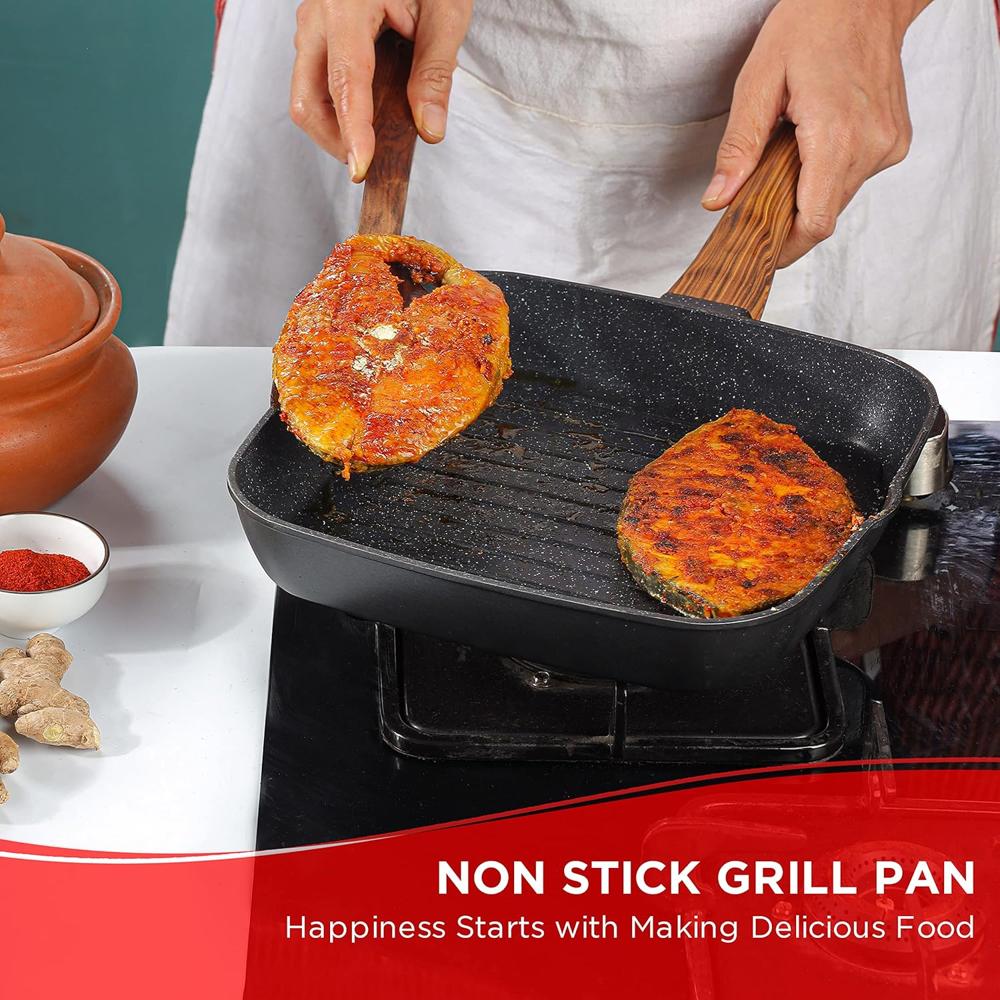 Cast Aluminium Grill Pan - 24 cm