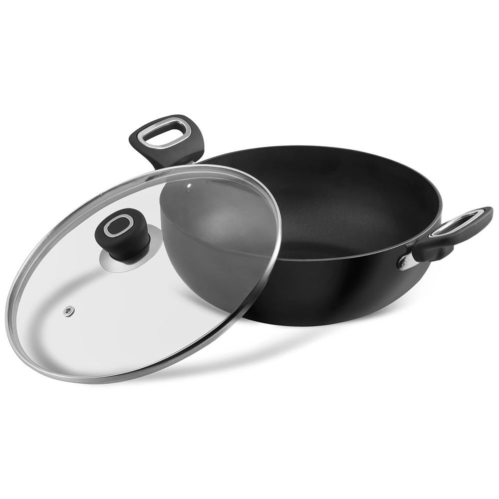 Non Stick Kadai With Lid 2.6 Litre - Color: Black