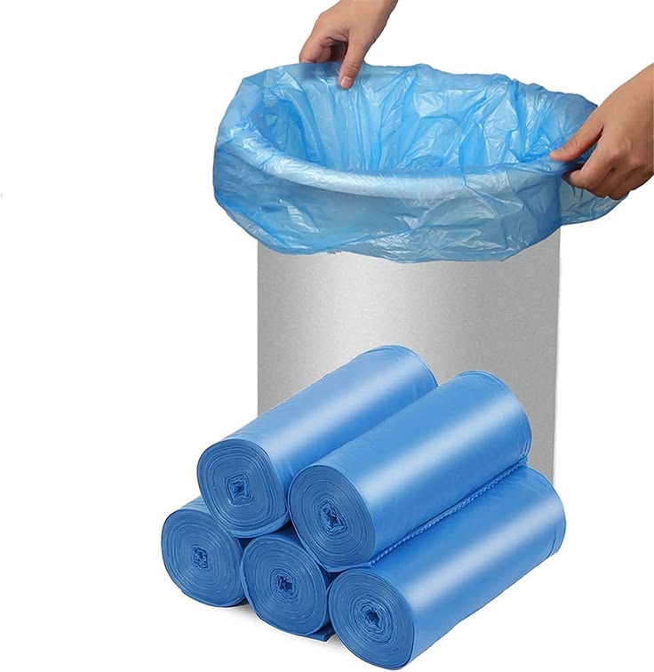 blue Garbage bag roll 19x21