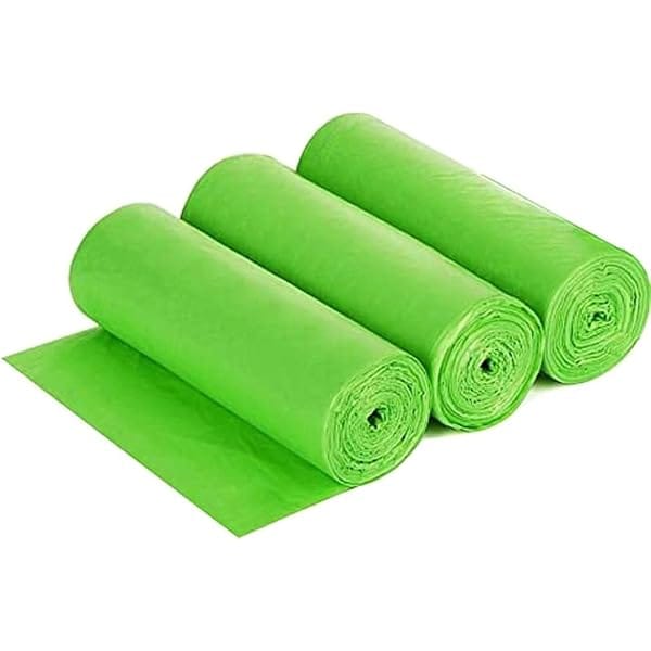 Green garbage bag roll 17x19