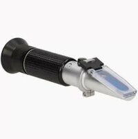 Hand Refractometer - Aluminum Alloy, 170mm X 40mm, Black Silver, 0-40% Brix, Atc, Manual, Portable