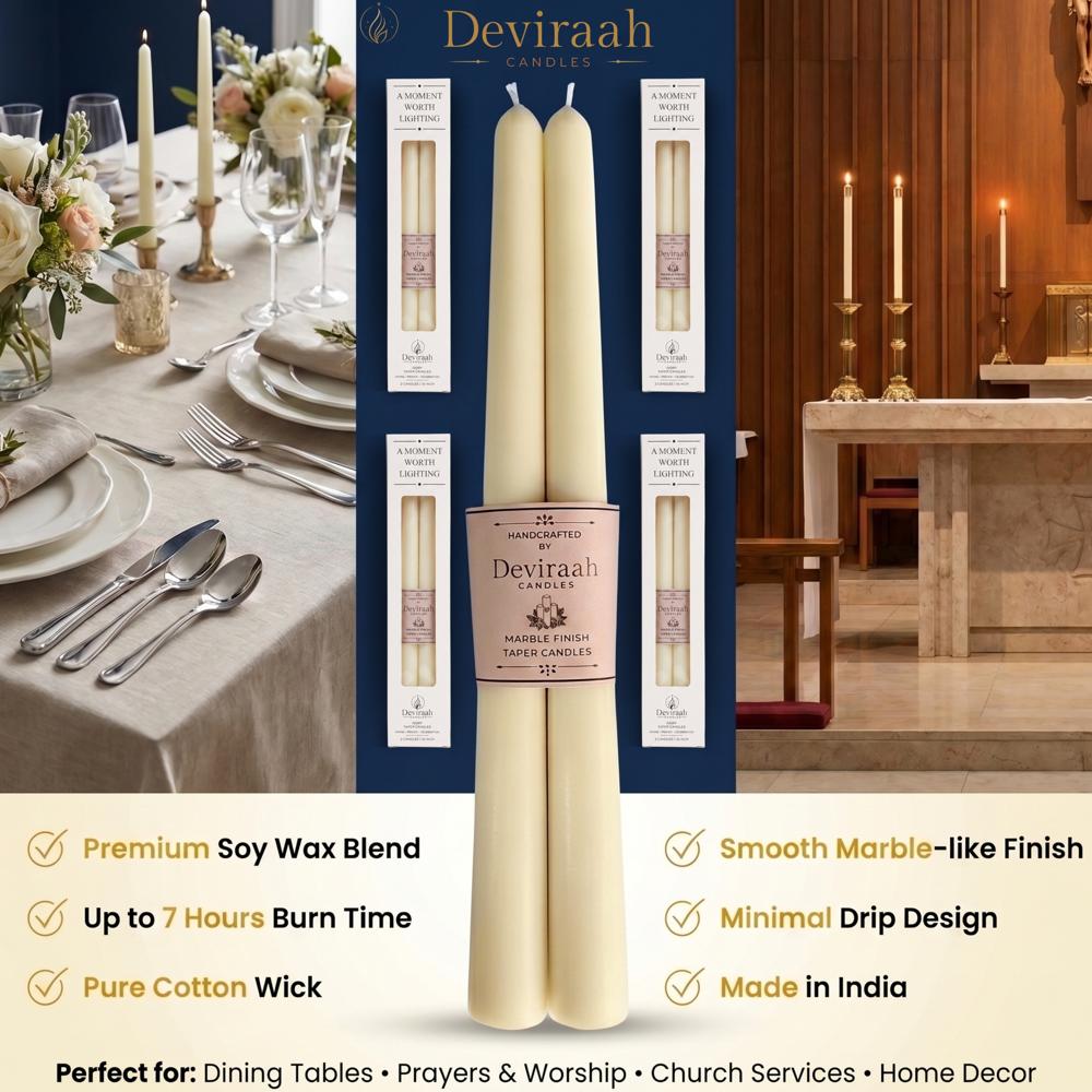 Taper Candles - Burning Time: 7 Hours