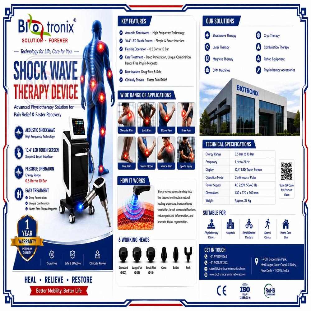 Medical Premium Shockwave Therapy Device for Rehabilitation