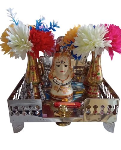 10 Inch Metal Shiva Temple For Bus Dashboard