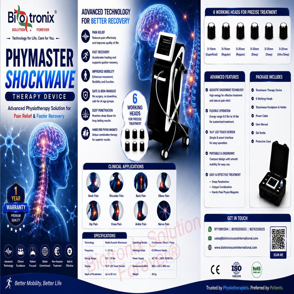 Advanced Phymaster Premium ESWT Shockwave Therapy System