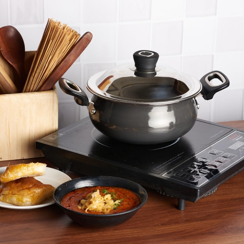 Non Stick Handi with Lid - 3.8 Litre