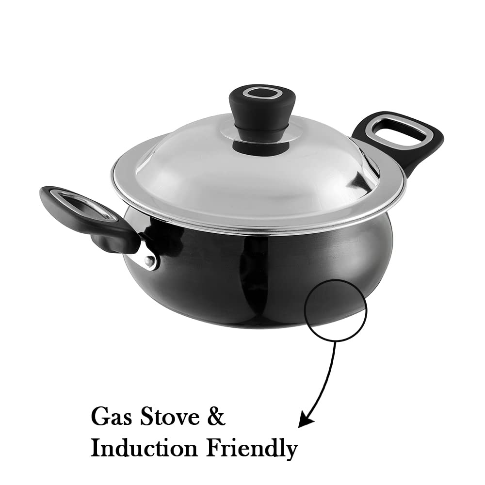 Non Stick Handi with Lid - 3.8 Litre