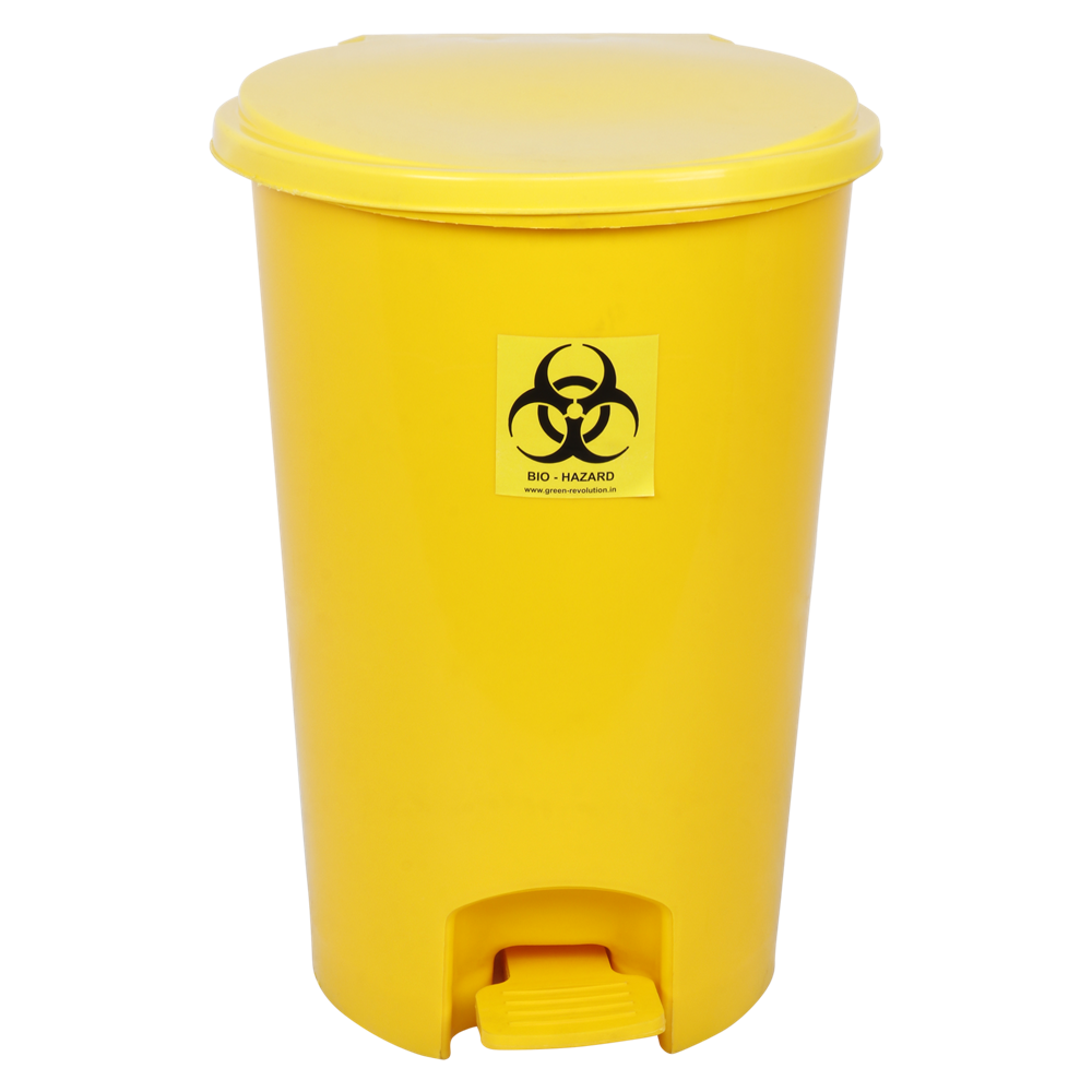 Bio Medical Waste Bin With Pedal And Wheeled 55l - Application: Hospital