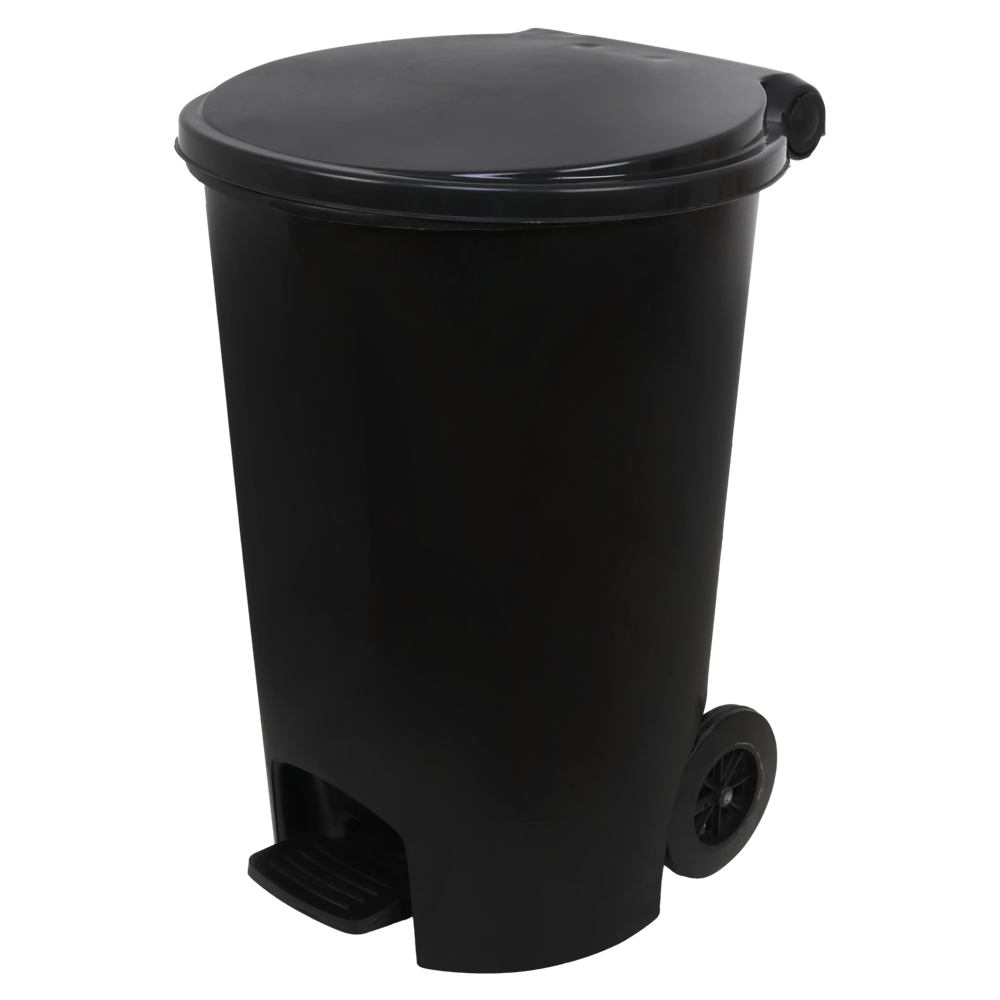 Bio medical waste Bin with Pedal And Wheeled 55L
