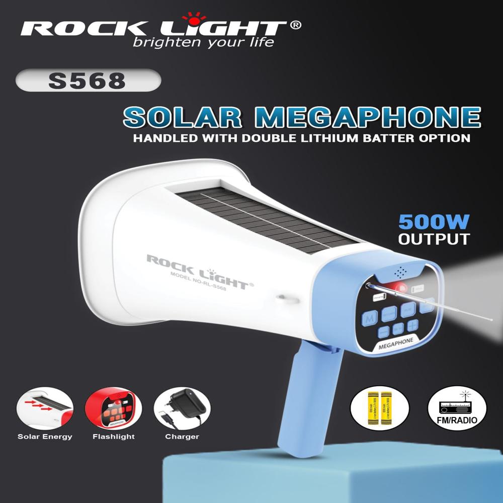 Rock Light RL-S568 Solar Megaphone