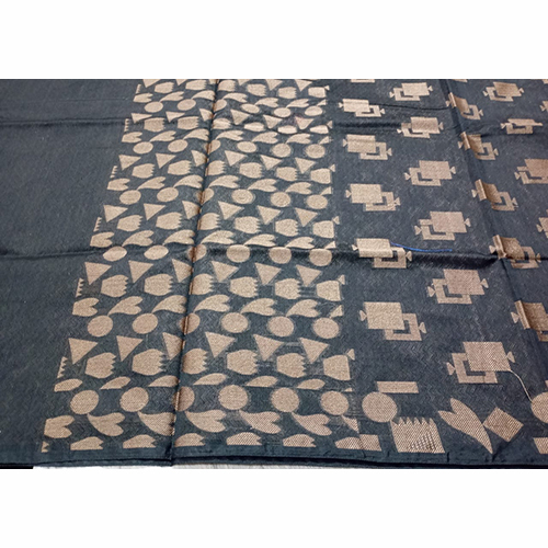 Premium Banarasi Cotton Silk Geometric Buta Saree