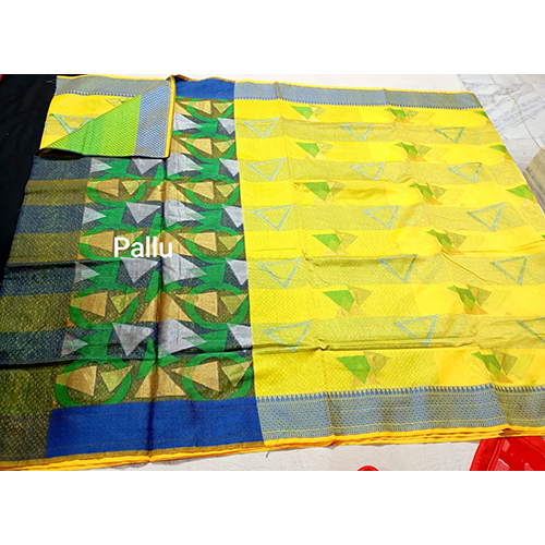Premium Banarasi Cotton Silk Geometric Buta Party Wear Saree