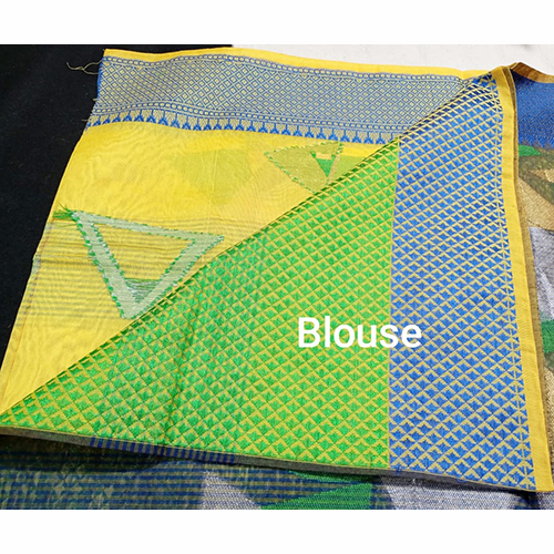 Premium Banarasi Cotton Silk Geometric Buta Party Wear Saree
