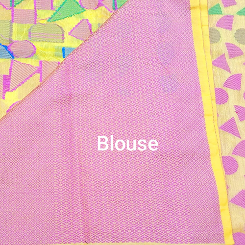 Premium Banarasi Cotton Silk Geometric Buta Party Wear Saree