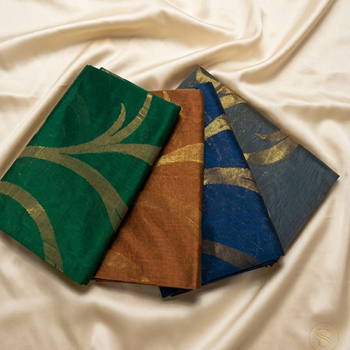 Premium Banarasi Cotton Silk Floral Zari Jaal Saree