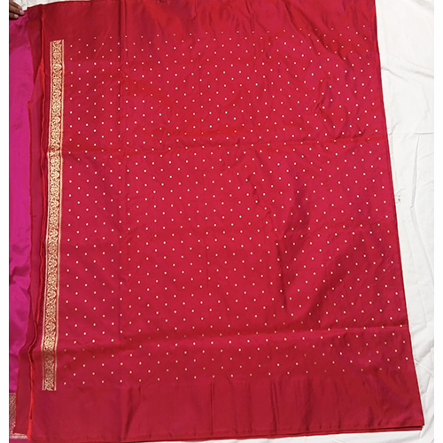 Silk Saree Jari Boty Fabric Slik