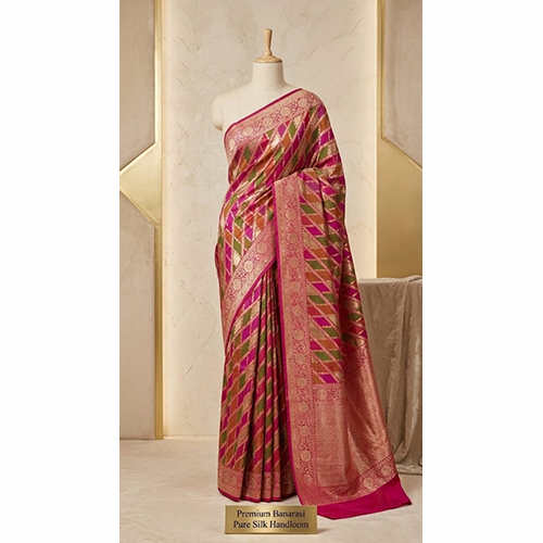 Kataan Mena Patti Saree