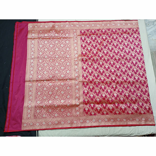 Katan Single Jaal Silk Saree Pattern Type - Single Jaal Fabric