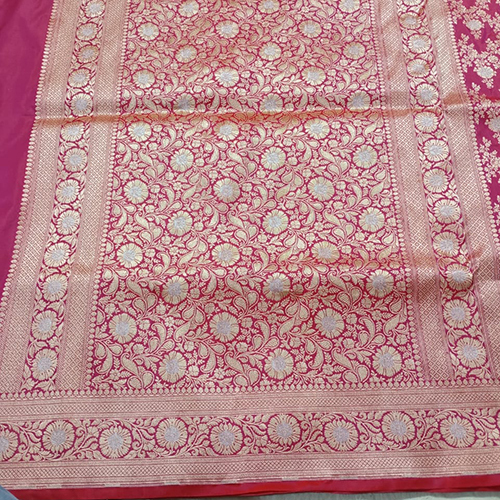 Katan Single Jaal Silk Saree Pattern Type - Single Jaal Fabric