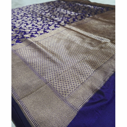 Katan Silk Saree Pattern Type - Zall Silk Fabric