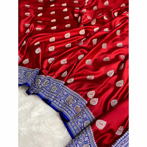 Fancy Wedding Wear Banarasi Mashru Silk Saree