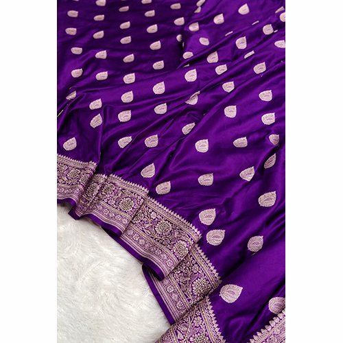 Fancy Party Wear Mashru Silk Saree  Pattern Type - Zari Woven Buti Fabric