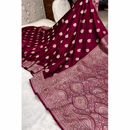 Fancy Party Wear Mashru Silk Saree  Pattern Type - Zari Woven Buti Fabric