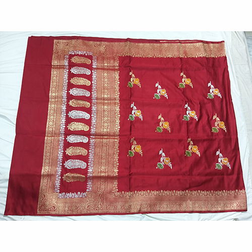 Satin Silk Pattern Type - Kadhwa Meena Buta Fabric