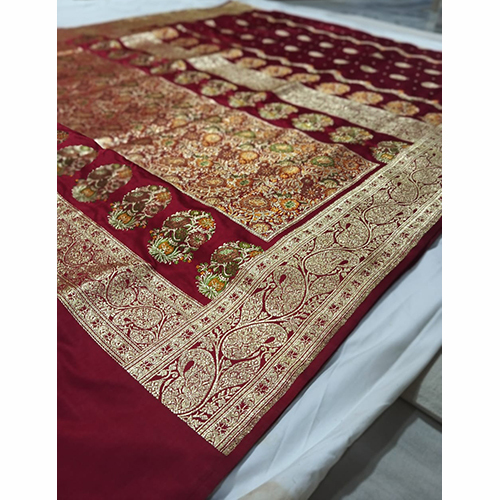 Satin Silk Jari Mena Latar Saree