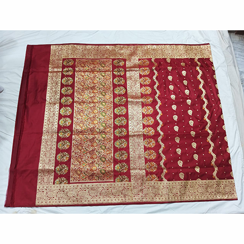 Satin Silk Jari Mena Latar Saree