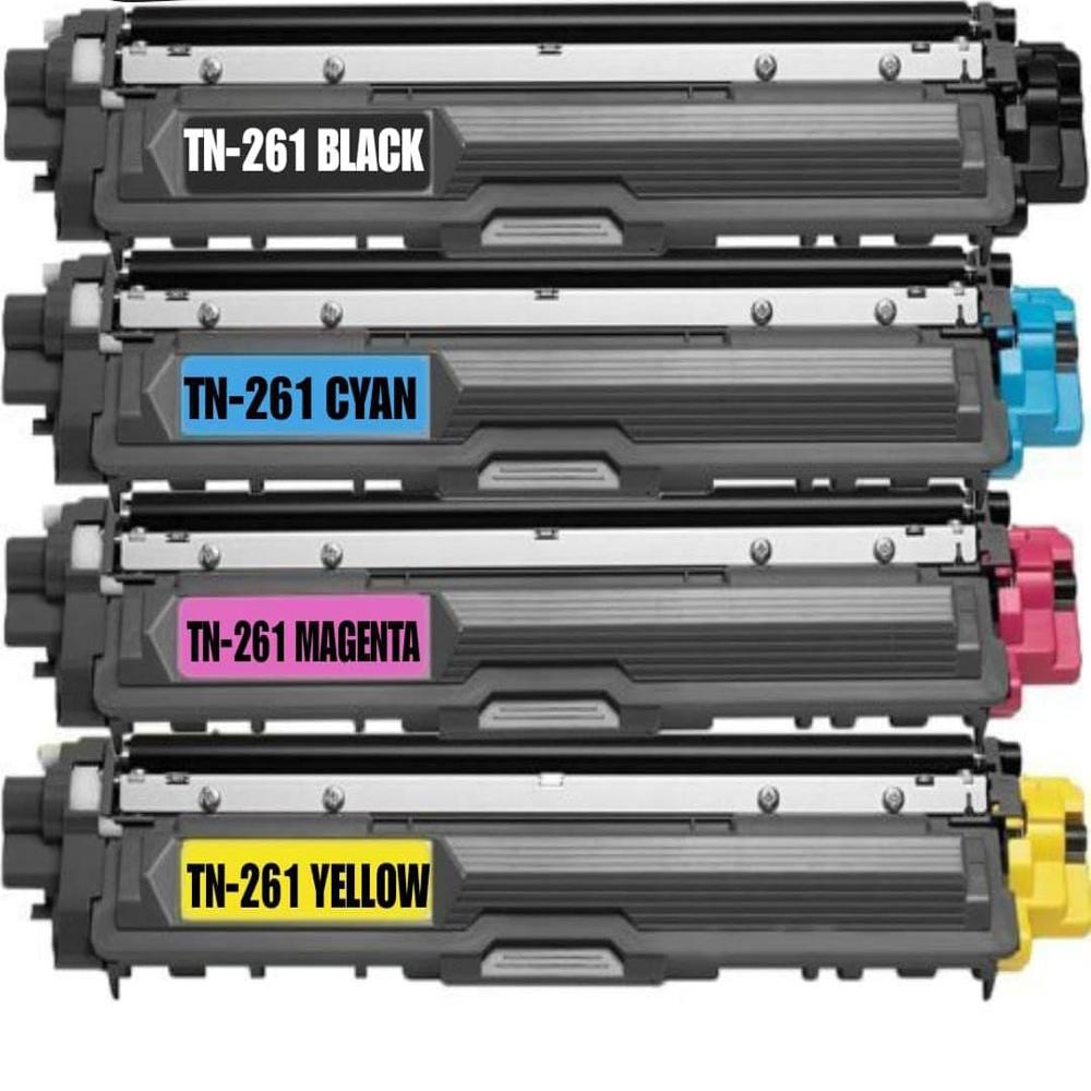 Brother TN 261 Toner Cartridge Pack Of 4 For Use HL-31 5OCDN, HL-31 7OCDW, MFC-914OCDN, MFC-9330CDW